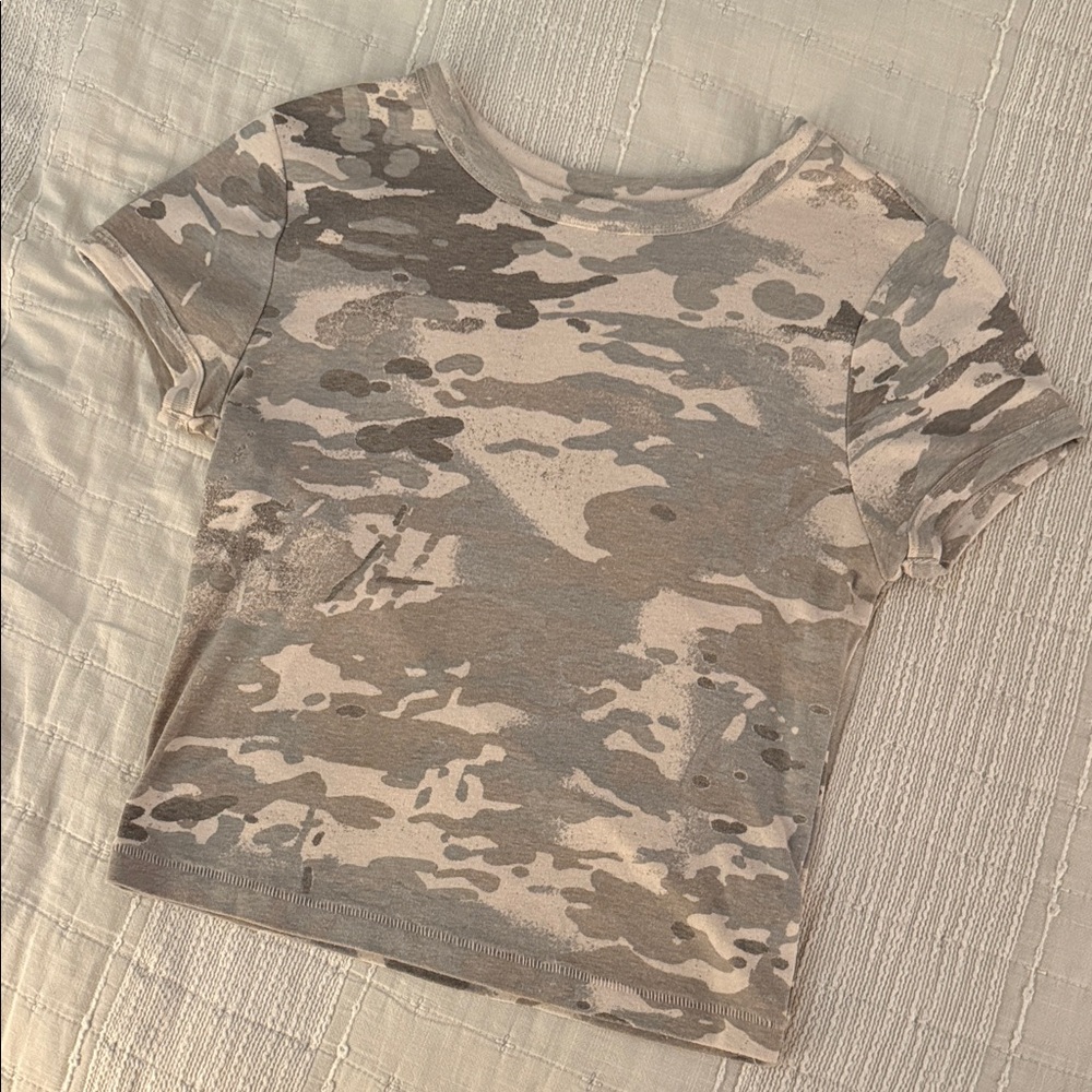 Camo baby tee